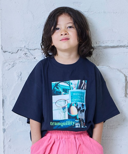 Life Support Products(ライフサポートプロダクツ)の「【COTTON from U.S.A】ビッグシルエットフォトプリントTシャツ(Tシャツ/カットソー・キッズ・ブラック系2/ホワイト系4/ブラック系1/ホワイト系3/ブラック系3/ホワイト系2/ホワイト系1/ブラック系4・90/80/100/95/110/150/140/130/120)」の5枚目の写真