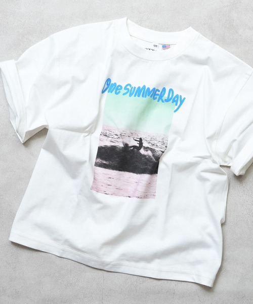 Life Support Products(ライフサポートプロダクツ)の「【COTTON from U.S.A】ビッグシルエットフォトプリントTシャツ(Tシャツ/カットソー・キッズ・ブラック系2/ホワイト系4/ブラック系1/ホワイト系3/ブラック系3/ホワイト系2/ホワイト系1/ブラック系4・90/80/100/95/110/150/140/130/120)」の16枚目の写真