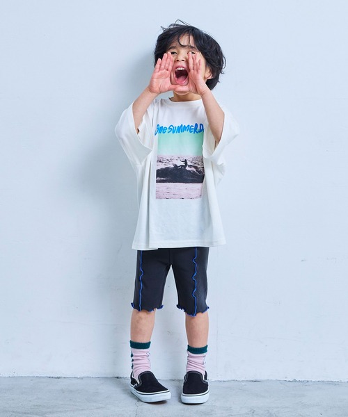 Life Support Products(ライフサポートプロダクツ)の「【COTTON from U.S.A】ビッグシルエットフォトプリントTシャツ(Tシャツ/カットソー・キッズ・ブラック系2/ホワイト系4/ブラック系1/ホワイト系3/ブラック系3/ホワイト系2/ホワイト系1/ブラック系4・90/80/100/95/110/150/140/130/120)」の18枚目の写真