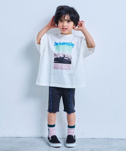 Life Support Products(ライフサポートプロダクツ)の「【COTTON from U.S.A】ビッグシルエットフォトプリントTシャツ(Tシャツ/カットソー・キッズ・ブラック系2/ホワイト系4/ブラック系1/ホワイト系3/ブラック系3/ホワイト系2/ホワイト系1/ブラック系4・90/80/100/95/110/150/140/130/120)」の19枚目の写真