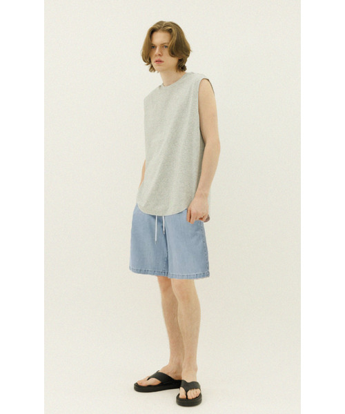 NUBINDA（ヌビンダ）の「ソロナロゴ 袖なしTシャツ [メランジ]（Tシャツ/カットソー・メンズ・その他・M/L）」の2枚目の写真
