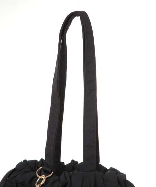 GLOBAL WORK（グローバルワーク）の「推しごとギャザーナップサック/629617（バックパック/リュック・レディース・チャコールグレー/ブラック・FREE）」の8枚目の写真