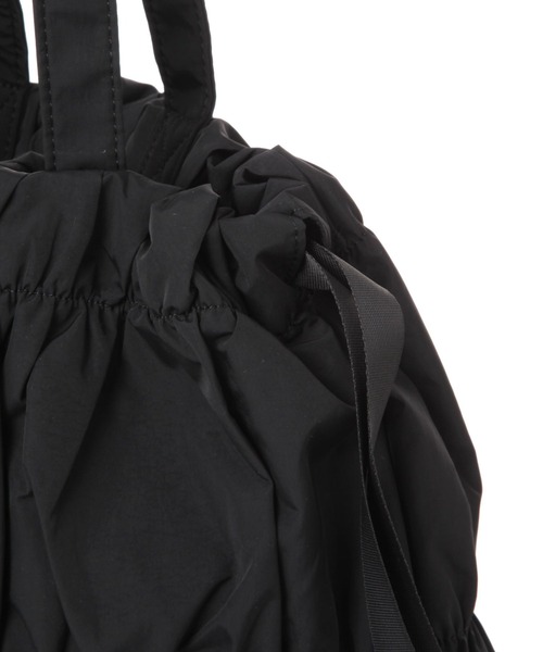 GLOBAL WORK（グローバルワーク）の「推しごとギャザーナップサック/629617（バックパック/リュック・レディース・チャコールグレー/ブラック・FREE）」の9枚目の写真