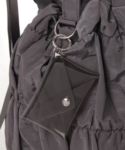 GLOBAL WORK（グローバルワーク）の「推しごとギャザーナップサック/629617（バックパック/リュック・レディース・チャコールグレー/ブラック・FREE）」の14枚目の写真
