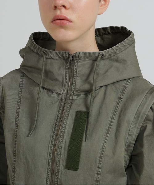 AVIREX(アヴィレックス)の「MILITARY ZIP POCKET DETACHABLE JACKET(ブルゾン・レディース・オリーブ/マスタード/ベージュ・S/M)」の9枚目の写真