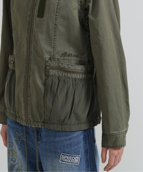 AVIREX(アヴィレックス)の「MILITARY ZIP POCKET DETACHABLE JACKET(ブルゾン・レディース・オリーブ/マスタード/ベージュ・S/M)」の11枚目の写真