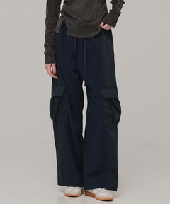 AKIKOAOKI/アキコアオキ】wide work trousers-01（カーゴパンツ