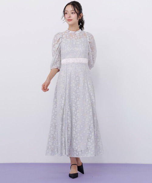 JILL by JILL STUART(ジルバイジルスチュアート)の「レースワンピース(ワンピース・レディース・ネイビー/ホワイト/ラベンダー・FREE)」の9枚目の写真