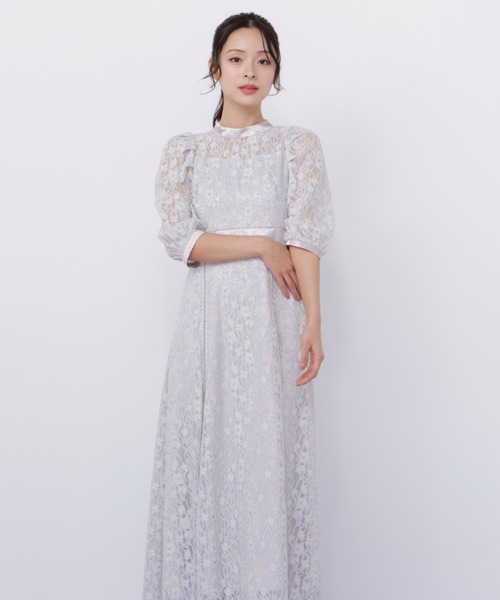JILL by JILL STUART(ジルバイジルスチュアート)の「レースワンピース(ワンピース・レディース・ネイビー/ホワイト/ラベンダー・FREE)」の8枚目の写真