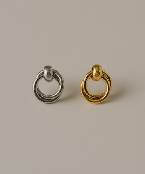muku(ムク)の「PIERCE/TRIPATITE(ピアス(両耳用)・レディース・シルバー/ゴールド・FREE)」の2枚目の写真