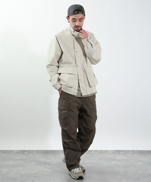 BAYFLOW（ベイフロー）の「ワークハンティングジャケット（ブルゾン・メンズ・ライトグレー/ブラウン・LARGE/MEDIUM）」の3枚目の写真