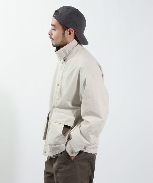 BAYFLOW（ベイフロー）の「ワークハンティングジャケット（ブルゾン・メンズ・ライトグレー/ブラウン・LARGE/MEDIUM）」の5枚目の写真