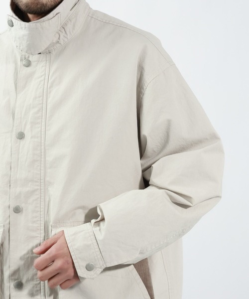 BAYFLOW（ベイフロー）の「ワークハンティングジャケット（ブルゾン・メンズ・ライトグレー/ブラウン・LARGE/MEDIUM）」の17枚目の写真