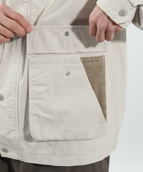 BAYFLOW（ベイフロー）の「ワークハンティングジャケット（ブルゾン・メンズ・ライトグレー/ブラウン・LARGE/MEDIUM）」の19枚目の写真