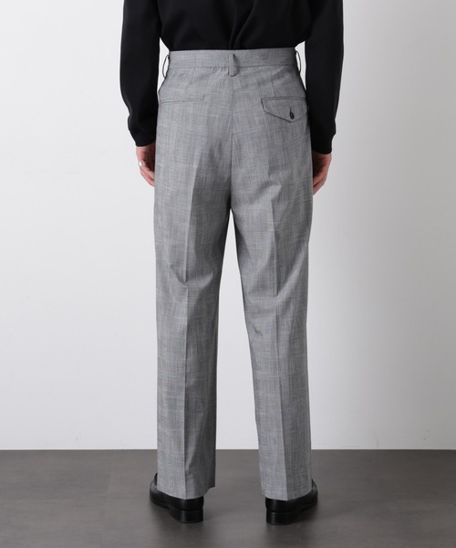 NANO universe（ナノユニバース）の「グレンチェックストレートパンツ（セットアップ可）（スラックス・メンズ・グレー/ベージュ・M/L）」の11枚目の写真