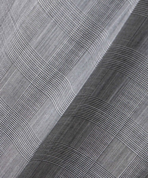 NANO universe（ナノユニバース）の「グレンチェックストレートパンツ（セットアップ可）（スラックス・メンズ・グレー/ベージュ・M/L）」の15枚目の写真