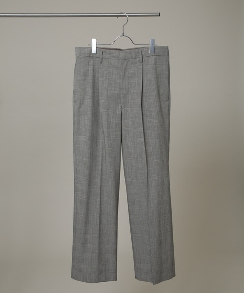 NANO universe（ナノユニバース）の「グレンチェックストレートパンツ（セットアップ可）（スラックス・メンズ・グレー/ベージュ・M/L）」の19枚目の写真