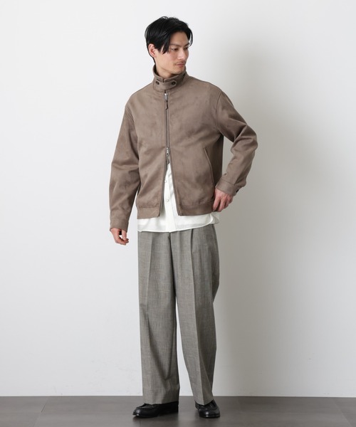 NANO universe（ナノユニバース）の「グレンチェックストレートパンツ（セットアップ可）（スラックス・メンズ・グレー/ベージュ・M/L）」の16枚目の写真