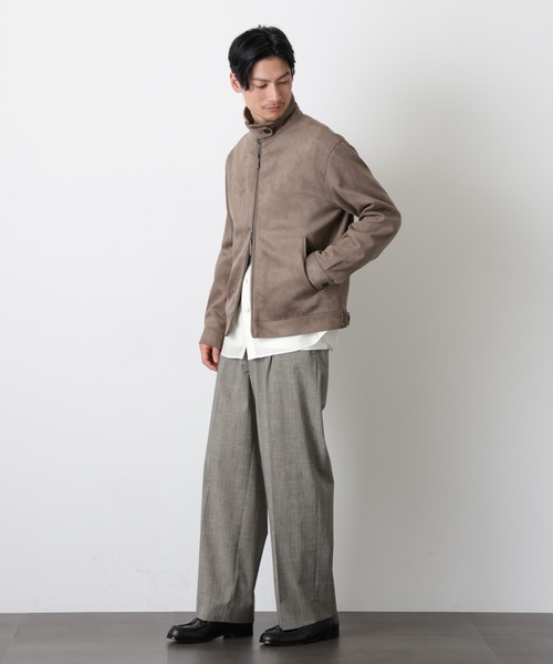 NANO universe（ナノユニバース）の「グレンチェックストレートパンツ（セットアップ可）（スラックス・メンズ・グレー/ベージュ・M/L）」の22枚目の写真