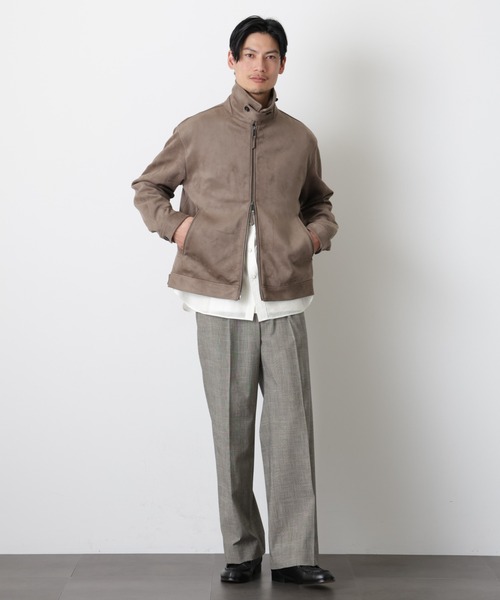 NANO universe（ナノユニバース）の「グレンチェックストレートパンツ（セットアップ可）（スラックス・メンズ・グレー/ベージュ・M/L）」の17枚目の写真