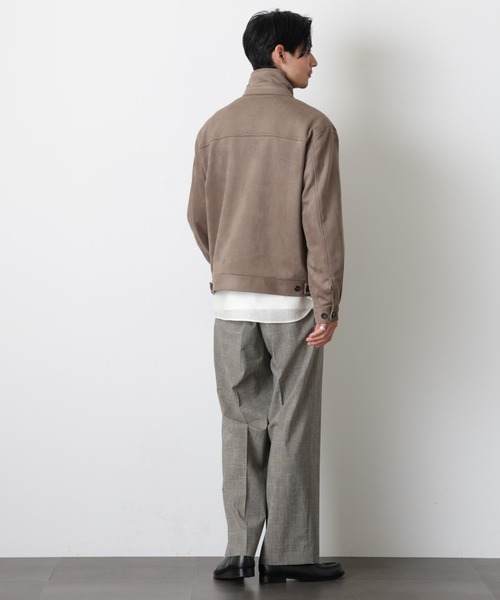 NANO universe（ナノユニバース）の「グレンチェックストレートパンツ（セットアップ可）（スラックス・メンズ・グレー/ベージュ・M/L）」の20枚目の写真