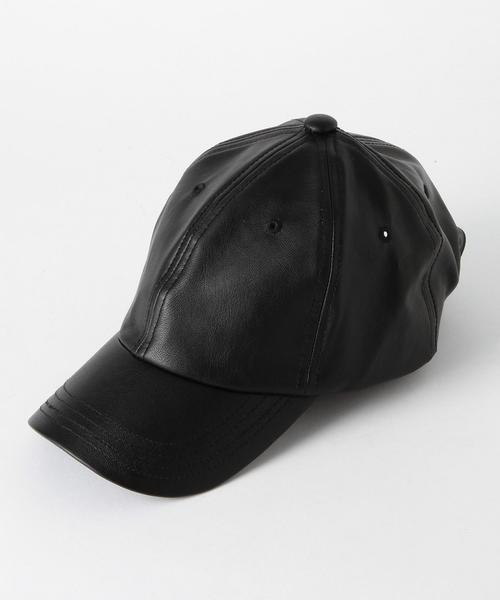 Another Edition(アナザーエディション)の「フェイクレザーキャップ/AE FK LT CAP(キャップ・レディース・ブラック・フリー)」の1枚目の写真
