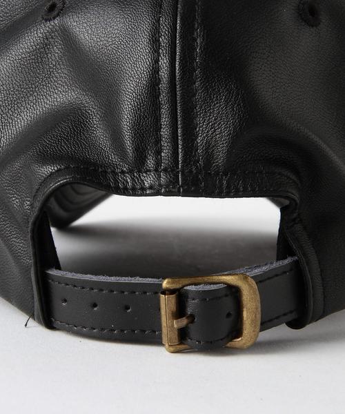 Another Edition(アナザーエディション)の「フェイクレザーキャップ/AE FK LT CAP(キャップ・レディース・ブラック・フリー)」の5枚目の写真