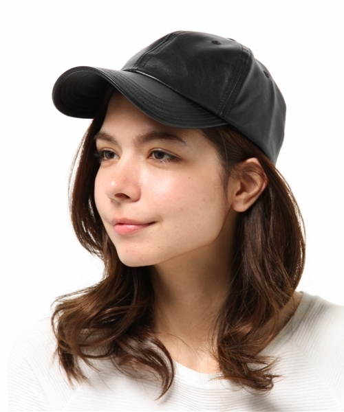 Another Edition(アナザーエディション)の「フェイクレザーキャップ/AE FK LT CAP(キャップ・レディース・ブラック・フリー)」の2枚目の写真
