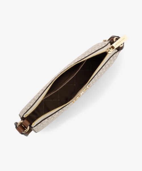 MICHAEL KORS(マイケルコース)の「JET SET TRAVEL クロスボディ ウィズ テックアタッチ スモール - MKシグネチャー(ショルダーバッグ・レディース・ホワイト系・FREE)」の7枚目の写真
