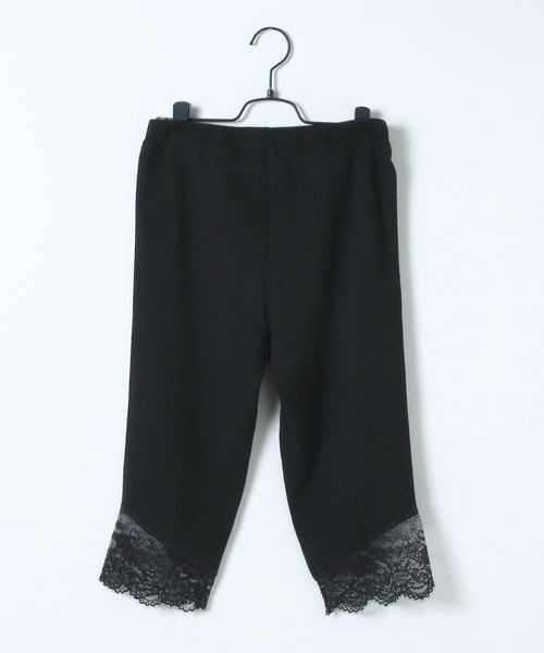JEANASIS（ジーナシス）の「スソレースカプリパンツ/652651（レギンス/スパッツ・レディース・ブラック・FREE）」の5枚目の写真