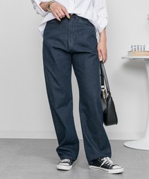 デニムハイライズ デニムストレートパンツ