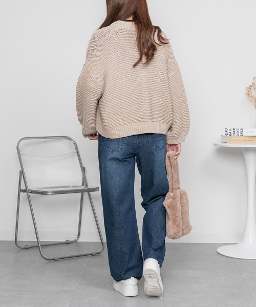 RCD(アールシーディー)の「デニムハイライズ デニムストレートパンツ(デニムパンツ・レディース・ネイビー/ワンウォッシュ/ブルー・4L/M/LL/3L/L)」の16枚目の写真