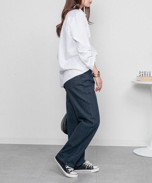 RCD(アールシーディー)の「デニムハイライズ デニムストレートパンツ(デニムパンツ・レディース・ネイビー/ワンウォッシュ/ブルー・4L/M/LL/3L/L)」の21枚目の写真