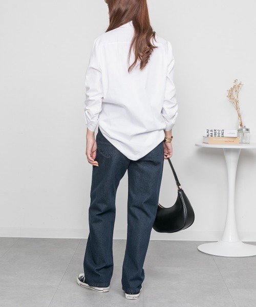 RCD(アールシーディー)の「デニムハイライズ デニムストレートパンツ(デニムパンツ・レディース・ネイビー/ワンウォッシュ/ブルー・4L/M/LL/3L/L)」の22枚目の写真