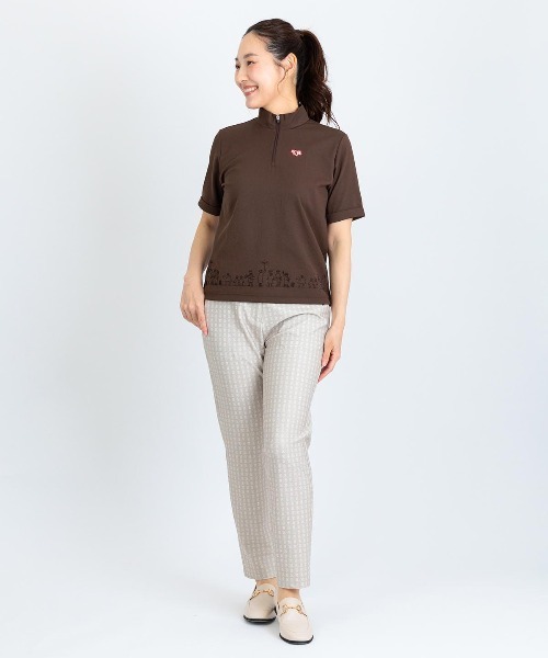 Picone CLUB（ピッコーネクラブ）の「総柄プリントUV冷感パンツ（その他パンツ・レディース・ブラック/ベージュ/ホワイト・LL/L/M）」の22枚目の写真