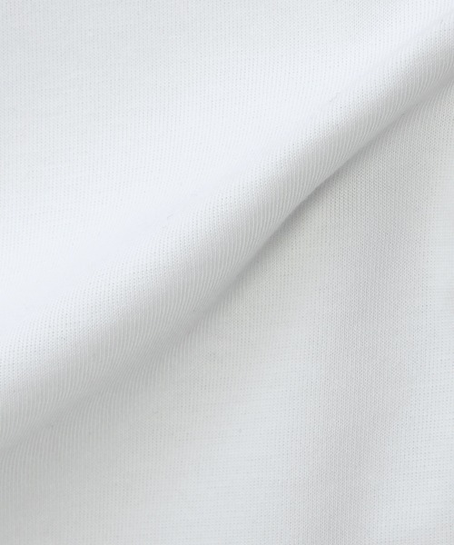 LANVIN en Bleu(ランバンオンブルー)の「シルキータッチ キーネック 7分袖 Tシャツ(Tシャツ/カットソー・メンズ・チャコールグレー/ブラック/ホワイト・46/48/50/52)」の20枚目の写真