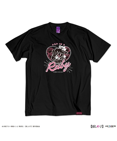 AIR TWOKYO(エアトゥーキョー)の「TVアニメ『【推しの子】』第2弾 モノトーンシーンイラストTシャツ 3(ルビー)ブラック(Tシャツ/カットソー・レディース・ブラック・X-LARGE/LARGE/MEDIUM/SMALL/XX-LARGE)」の2枚目の写真