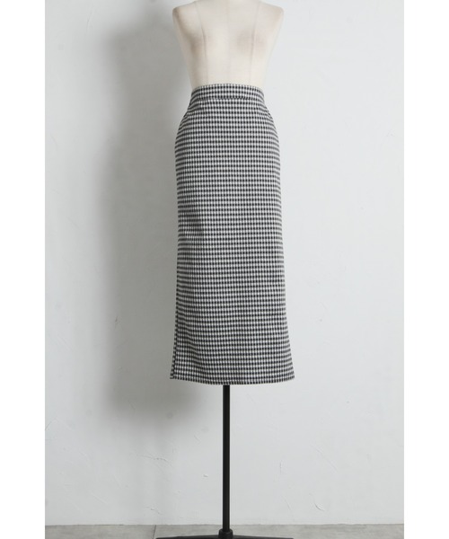 tocco closet(トッコ クローゼット)の「【ZOZO限定】ギンガムチェックタイトスカート(スカート・レディース・レッド/ブラック・M)」の3枚目の写真
