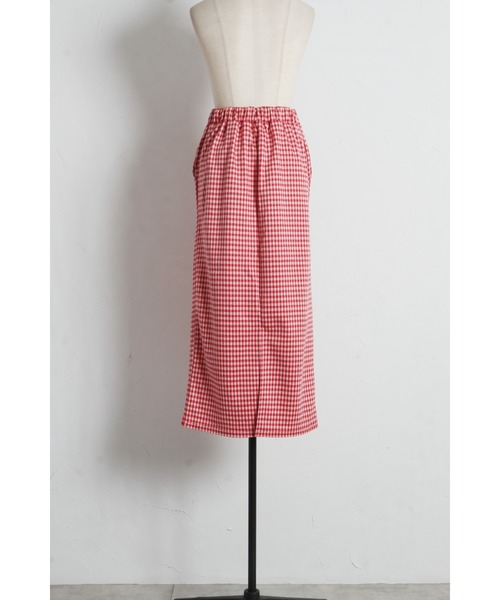 tocco closet(トッコ クローゼット)の「【ZOZO限定】ギンガムチェックタイトスカート(スカート・レディース・レッド/ブラック・M)」の6枚目の写真