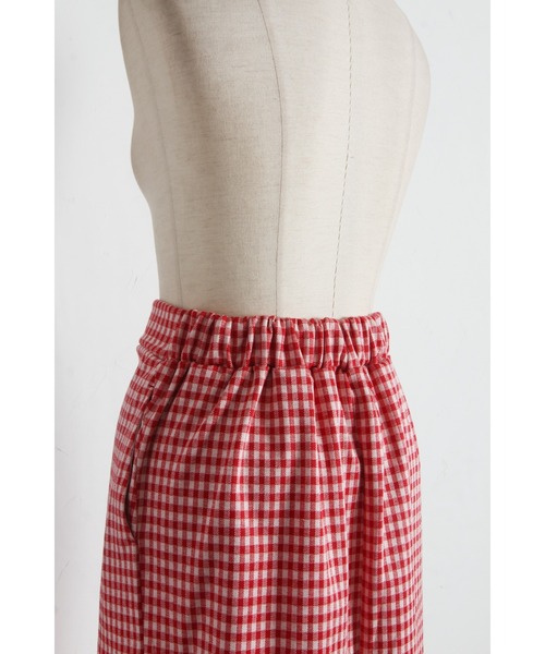 tocco closet(トッコ クローゼット)の「【ZOZO限定】ギンガムチェックタイトスカート(スカート・レディース・レッド/ブラック・M)」の7枚目の写真