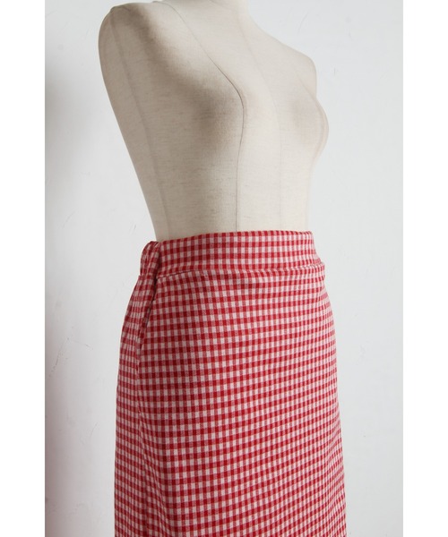 tocco closet(トッコ クローゼット)の「【ZOZO限定】ギンガムチェックタイトスカート(スカート・レディース・レッド/ブラック・M)」の10枚目の写真