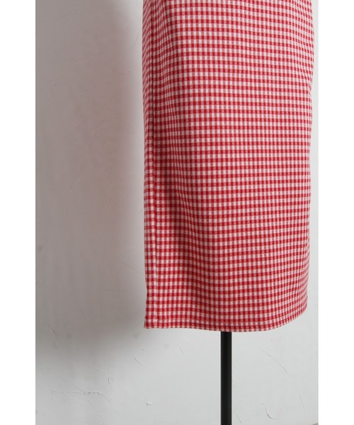 tocco closet(トッコ クローゼット)の「【ZOZO限定】ギンガムチェックタイトスカート(スカート・レディース・レッド/ブラック・M)」の11枚目の写真