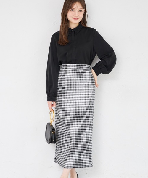tocco closet(トッコ クローゼット)の「【ZOZO限定】ギンガムチェックタイトスカート(スカート・レディース・レッド/ブラック・M)」の16枚目の写真