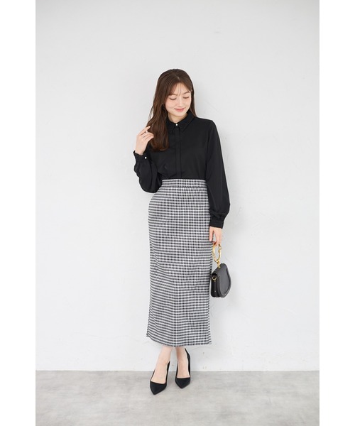 tocco closet(トッコ クローゼット)の「【ZOZO限定】ギンガムチェックタイトスカート(スカート・レディース・レッド/ブラック・M)」の14枚目の写真