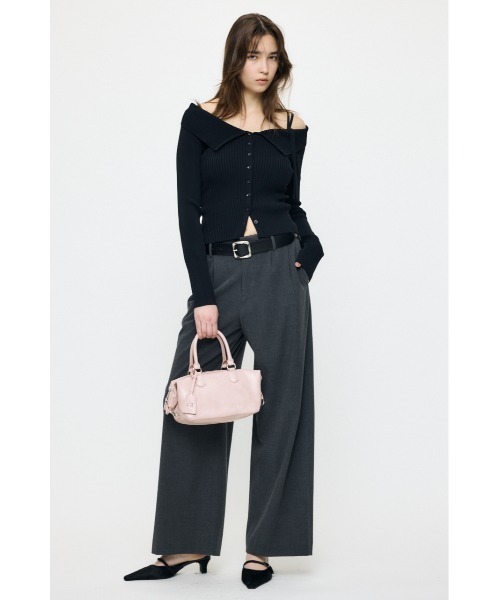 MOUSSY(マウジー)の「【26年SS新作】3WAY SHOULDER ニット(ニット/セーター・レディース・アイボリー/ブラック/ネイビー/レッド・FREE)」の7枚目の写真