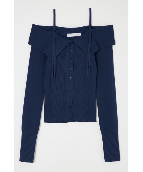 MOUSSY(マウジー)の「【26年SS新作】3WAY SHOULDER ニット(ニット/セーター・レディース・アイボリー/ブラック/ネイビー/レッド・FREE)」の13枚目の写真