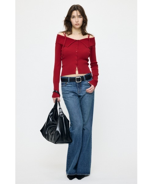 moussy 【26年SS新作】3WAY ニット（ニット/セーター SHOULDER セール】【26年SS新作】3WAY ニット SHOULDER トップス