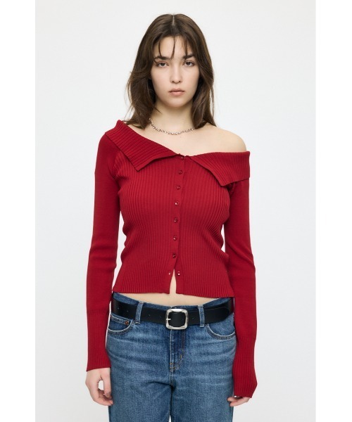 MOUSSY(マウジー)の「【26年SS新作】3WAY SHOULDER ニット(ニット/セーター・レディース・アイボリー/ブラック/ネイビー/レッド・FREE)」の22枚目の写真