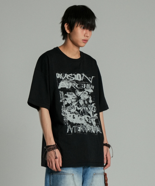 IDWS(アイドンワナセル)の「Mirage Index T-Shirt Black(Tシャツ/カットソー・レディース・その他・0/1/2)」の5枚目の写真
