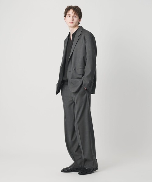 LOEFF（ロエフ）の「【別注】＜BEAUTY&YOUTH × LOEFF＞トロピカルウール ボックス ジャケット MENS（テーラードジャケット・メンズ・オリーブ・2/1）」の5枚目の写真